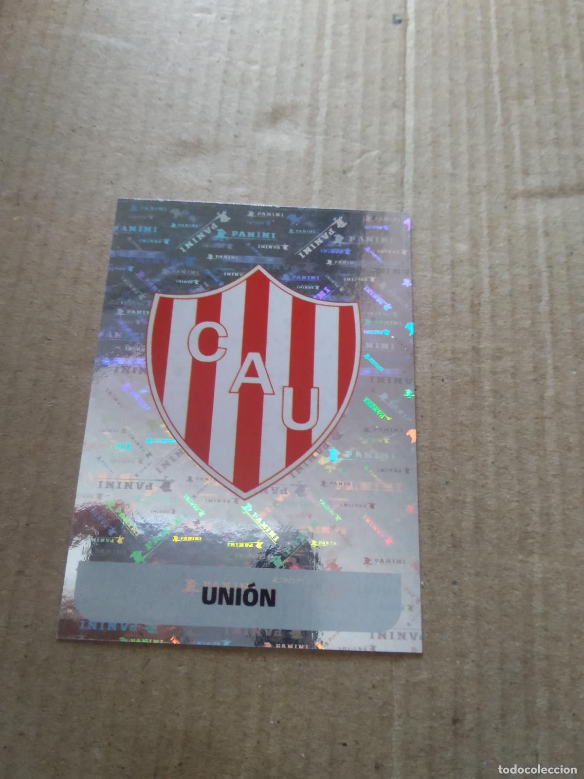 Cromos de F&uacute;tbol: UNI 1 ESCUDO UNION CROMO FUTBOL ARGENTINO PANINI LIGA ARGENTINA 2024