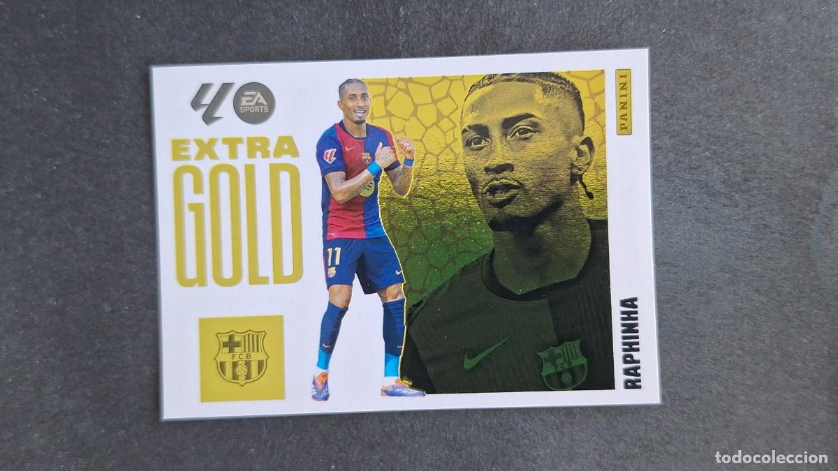 Cromos de F&uacute;tbol: L3 RAPHINHA F. C. BARCELONA EXTRA GOLD LIGA ESTE 2025/2026 25 26 NUNCA PEGADO SIN PEGAR