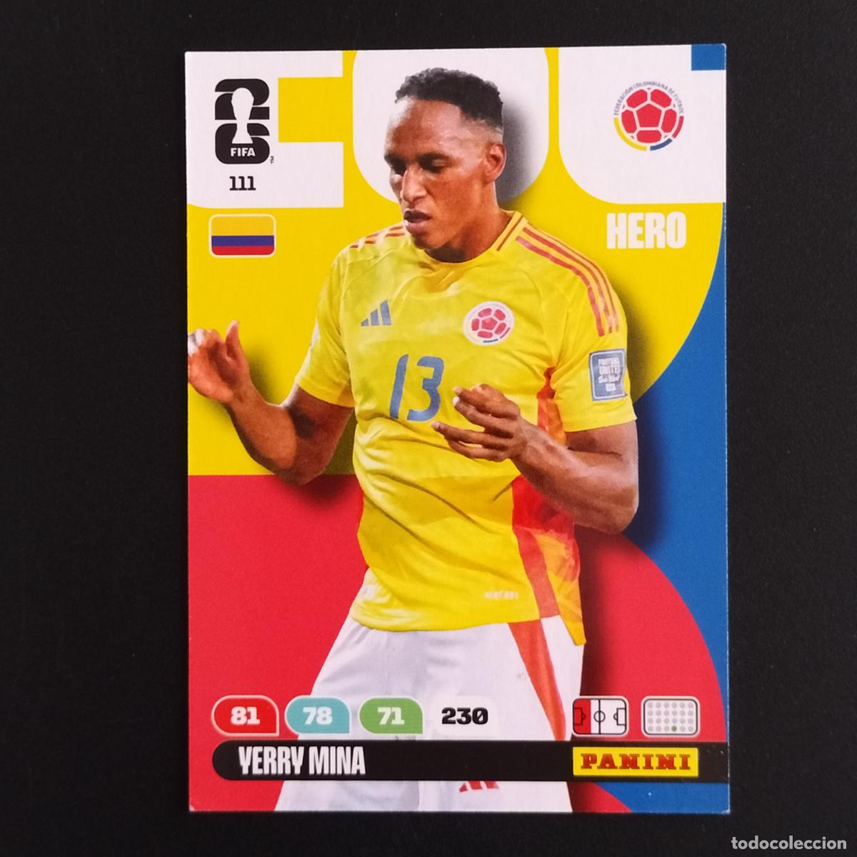 Cromos de F&uacute;tbol: 111 YERRY MINA COLOMBIA CROMOS ADRENALYN XL MUNDIAL 26 2026 FIFA WORLD CUP PANINI