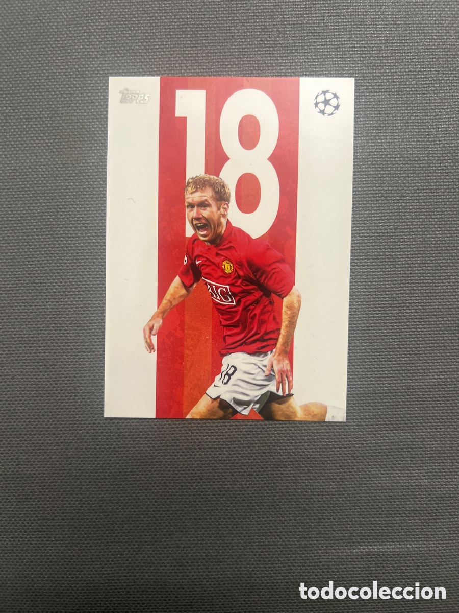 Cromos de F&uacute;tbol: Paul Scholes BB-6 18 Manchester United UCC Flagship Edition Topps 2025/26