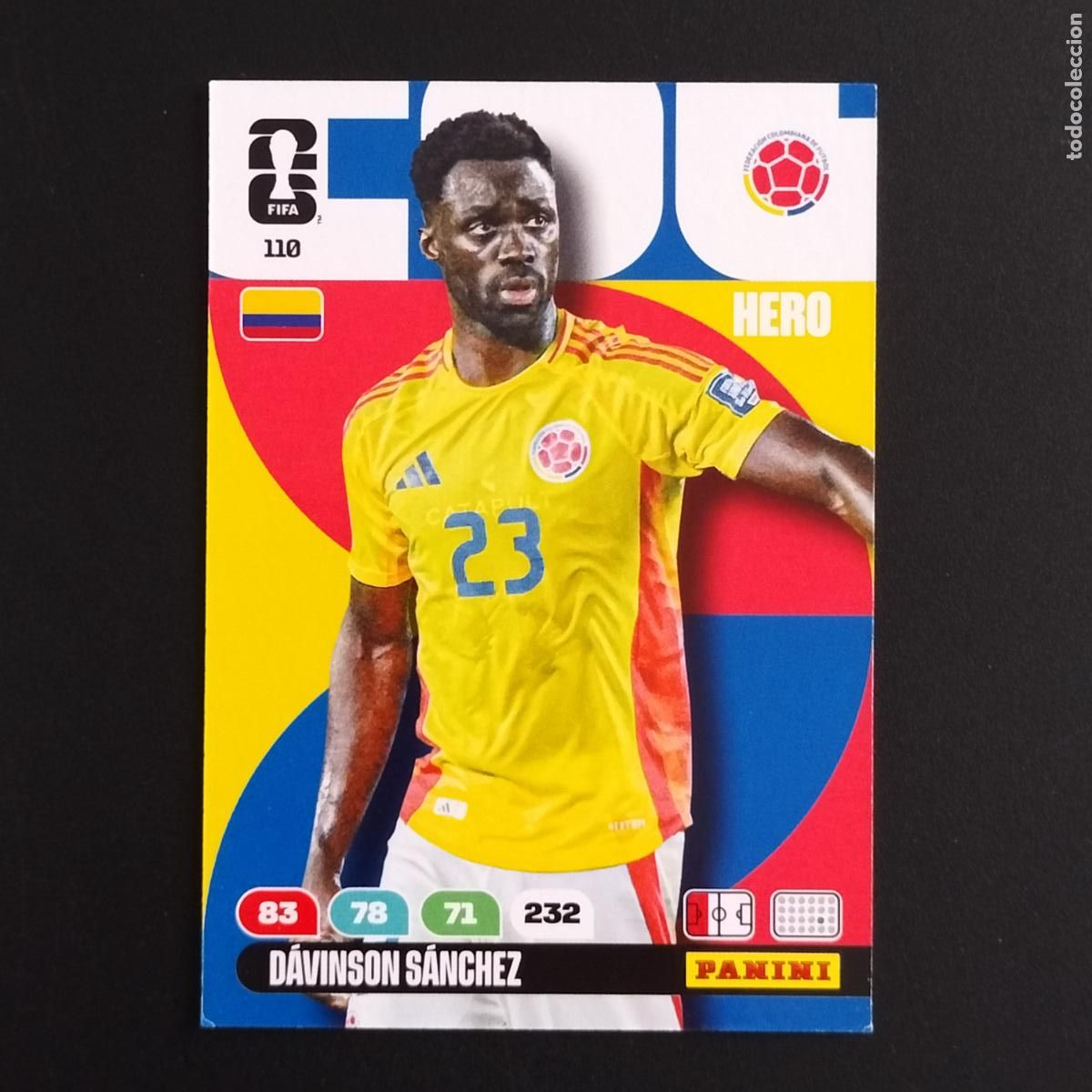 Cromos de F&uacute;tbol: 110 DAVINSON SANCHEZ COLOMBIA CROMOS ADRENALYN XL MUNDIAL 26 2026 FIFA WORLD CUP PANINI