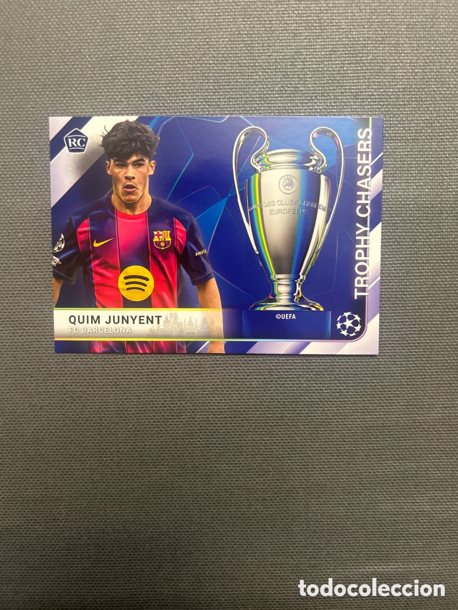 Cromos de F&uacute;tbol: Quim Junyent TC-29 Barcelona Trophy Chasers UCC Flagship Edition Topps 2025/26