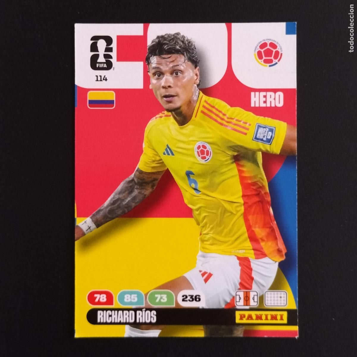 Cromos de F&uacute;tbol: 114 RICHARD RIOS COLOMBIA CROMOS ADRENALYN XL MUNDIAL 26 2026 FIFA WORLD CUP PANINI