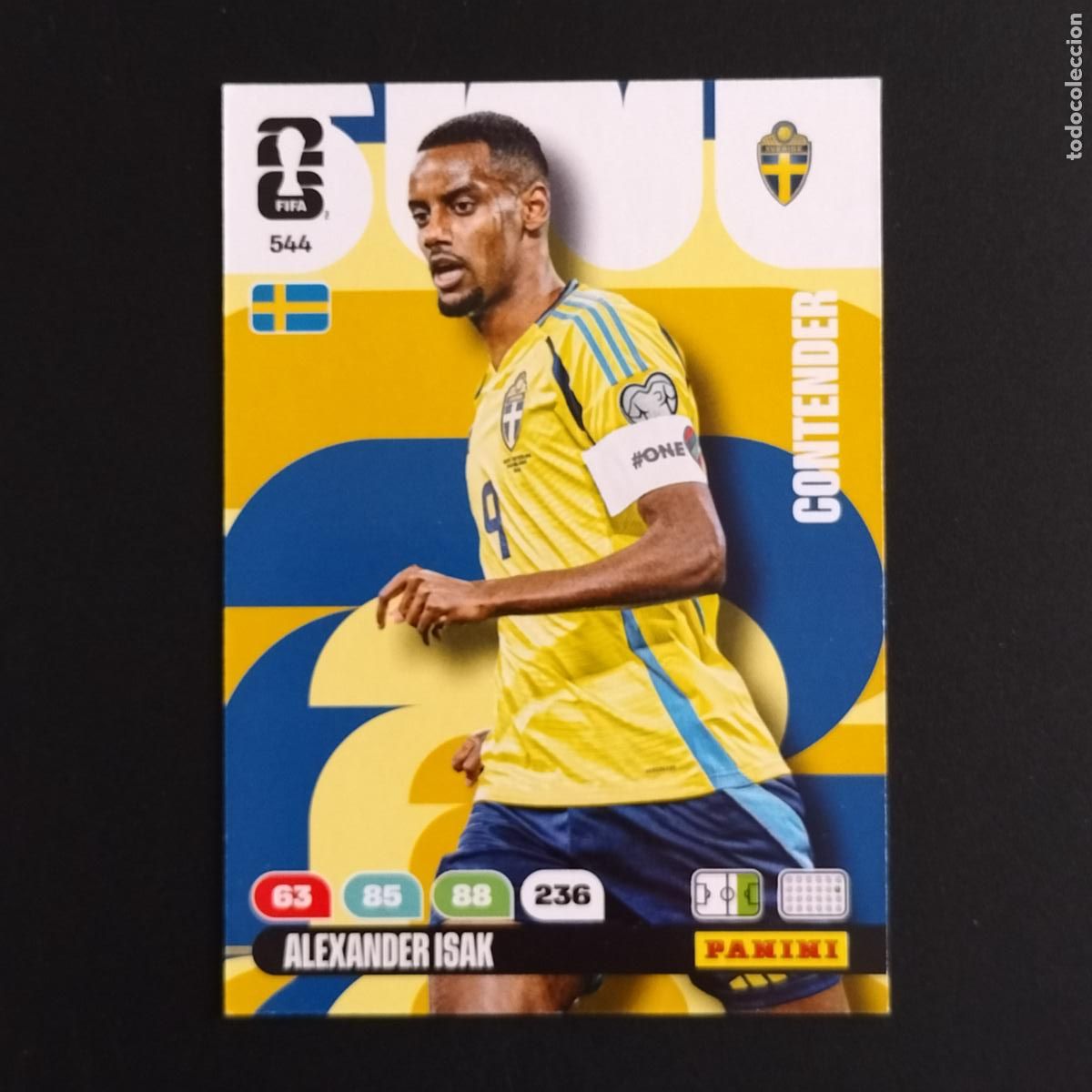 Cromos de F&uacute;tbol: 544 ALEXANDER ISAK SUECIA CROMOS ADRENALYN XL MUNDIAL 26 2026 FIFA WORLD CUP PANINI