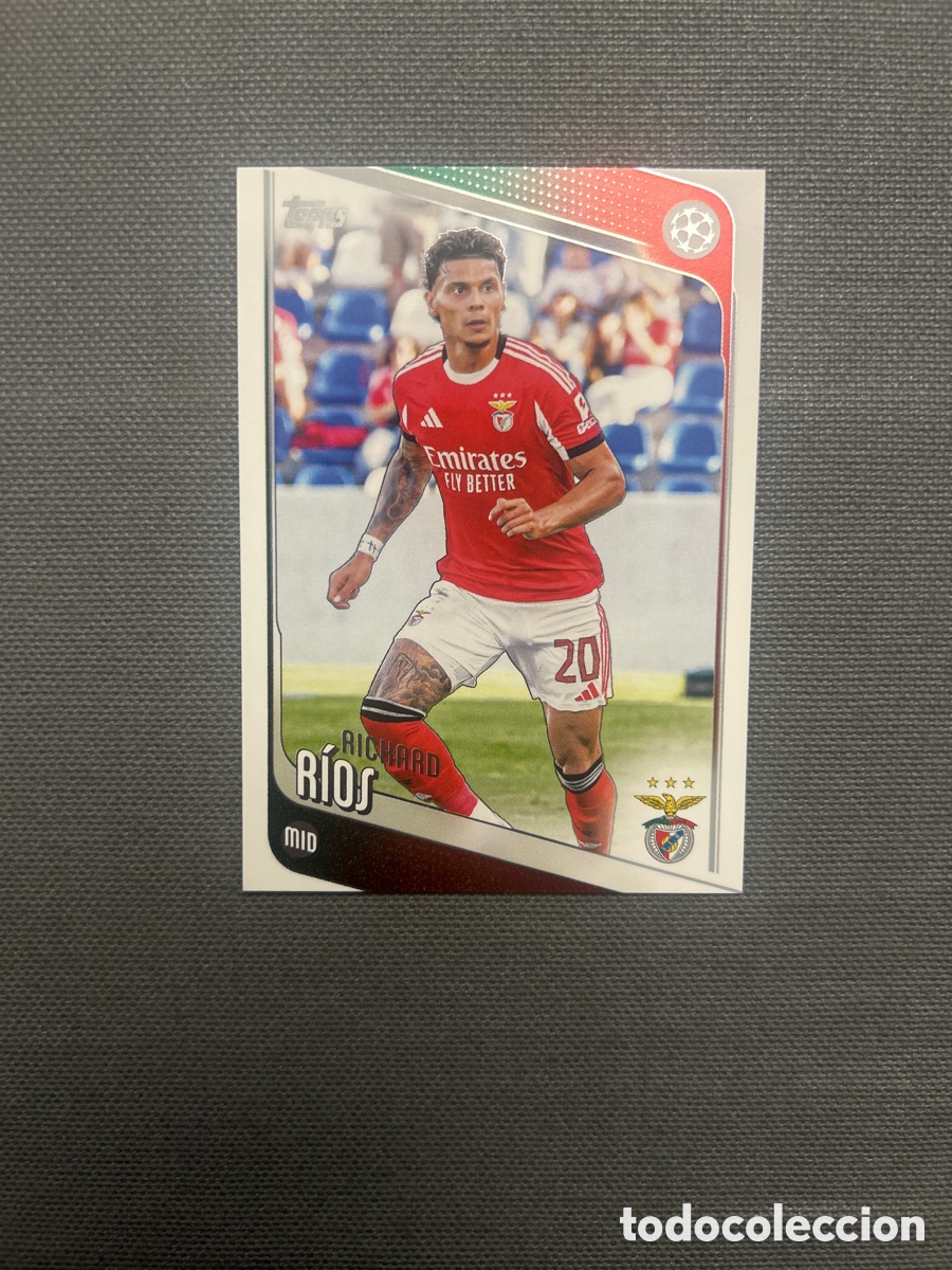 Cromos de F&uacute;tbol: Richard Rios 16 Benfica UCC Flagship Edition Topps 2025/26