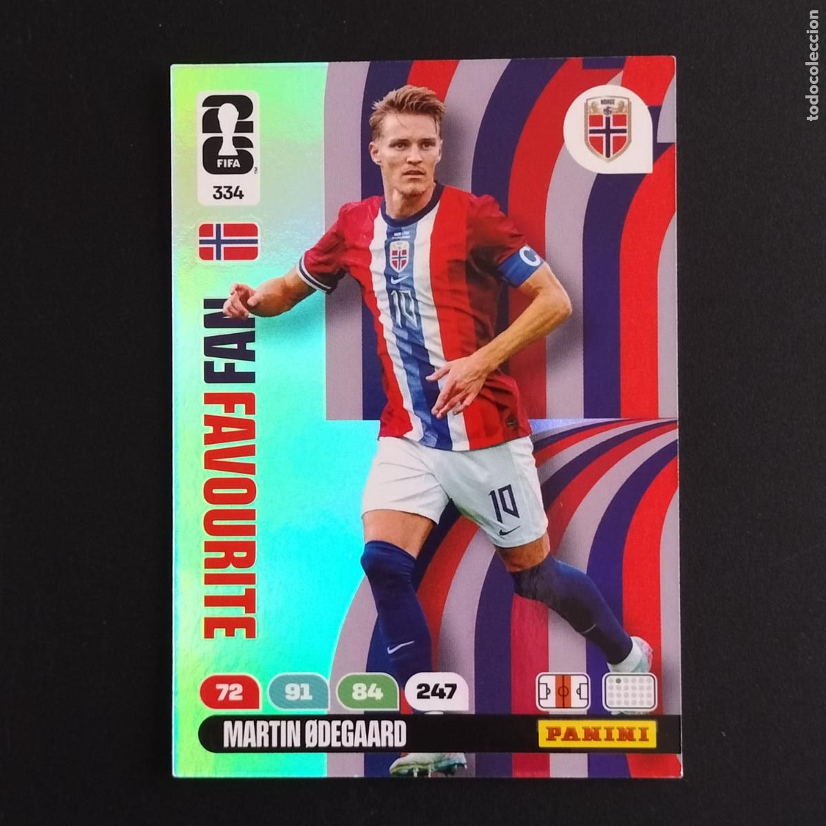 Cromos de F&uacute;tbol: 334 MARTIN ODEGAARD FAN FAVOURITE NORUEGA CROMOS ADRENALYN XL MUNDIAL 26 2026 FIFA WORLD CUP PANINI