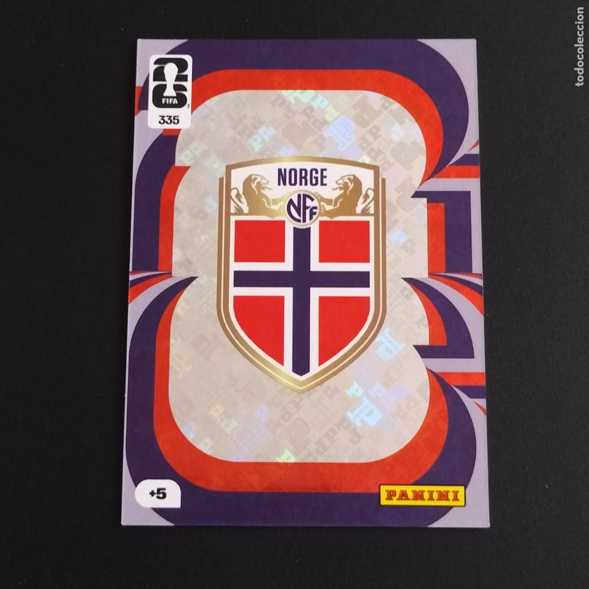 Cromos de F&uacute;tbol: 335 ESCUDO LOGO NORUEGA CROMOS ADRENALYN XL MUNDIAL 26 2026 FIFA WORLD CUP PANINI