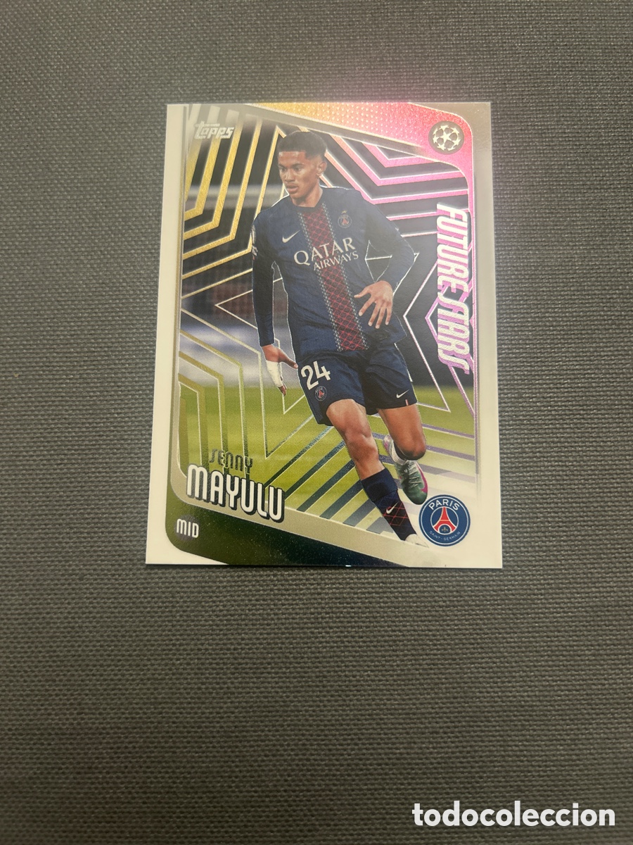 Cromos de F&uacute;tbol: Mayulu 22 Future Stars PSG UCC Flagship Edition Topps 2025/26