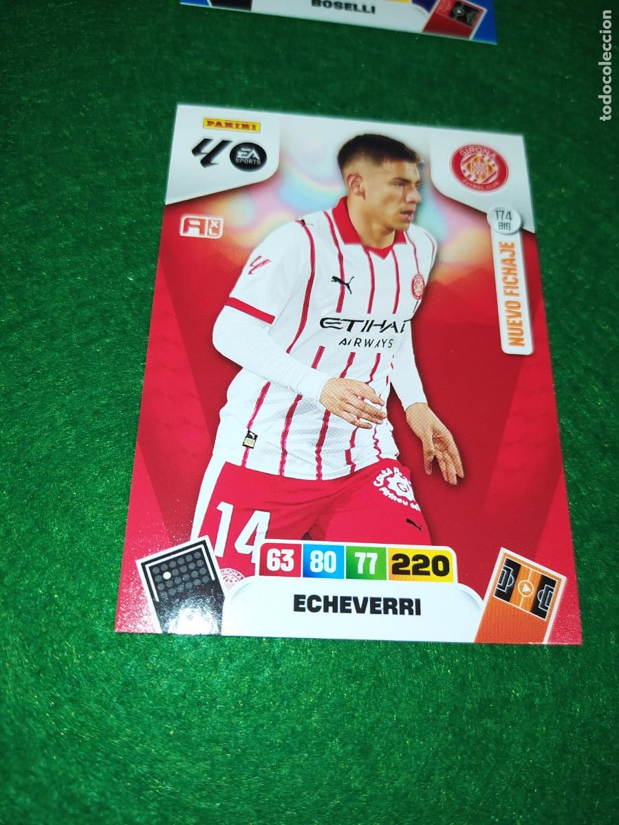 Cromos de F&uacute;tbol: actualizacion de adrenalyn 2025 2026 NUEVO FICHAJE / AMPLIACION N&ordm; 174BIS ECHEVERRI GIRONA