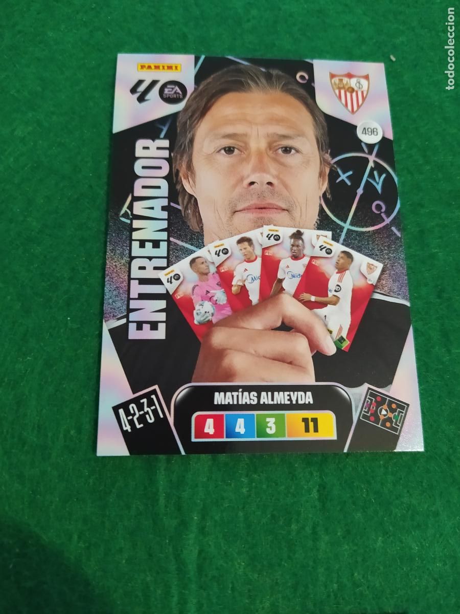 Cromos de F&uacute;tbol: actualizacion de adrenalyn 2025 2026 ENTRENADOR N&ordm; 496 ALMEYDA SEVILLA FC