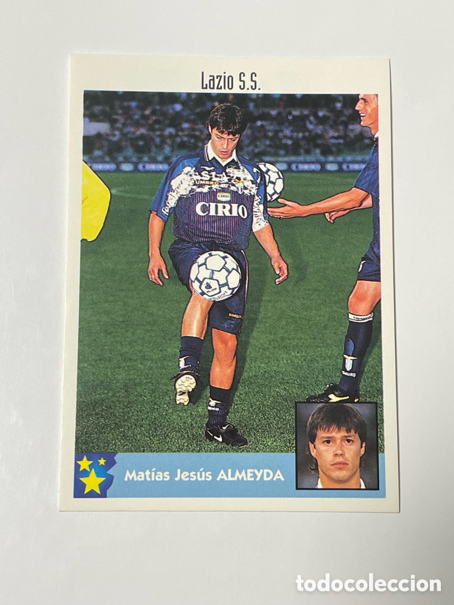 Football Stickers: Mat&iacute;as Almeyda Lazio Panini Los mejores equipos de Europa 1997/98 #156