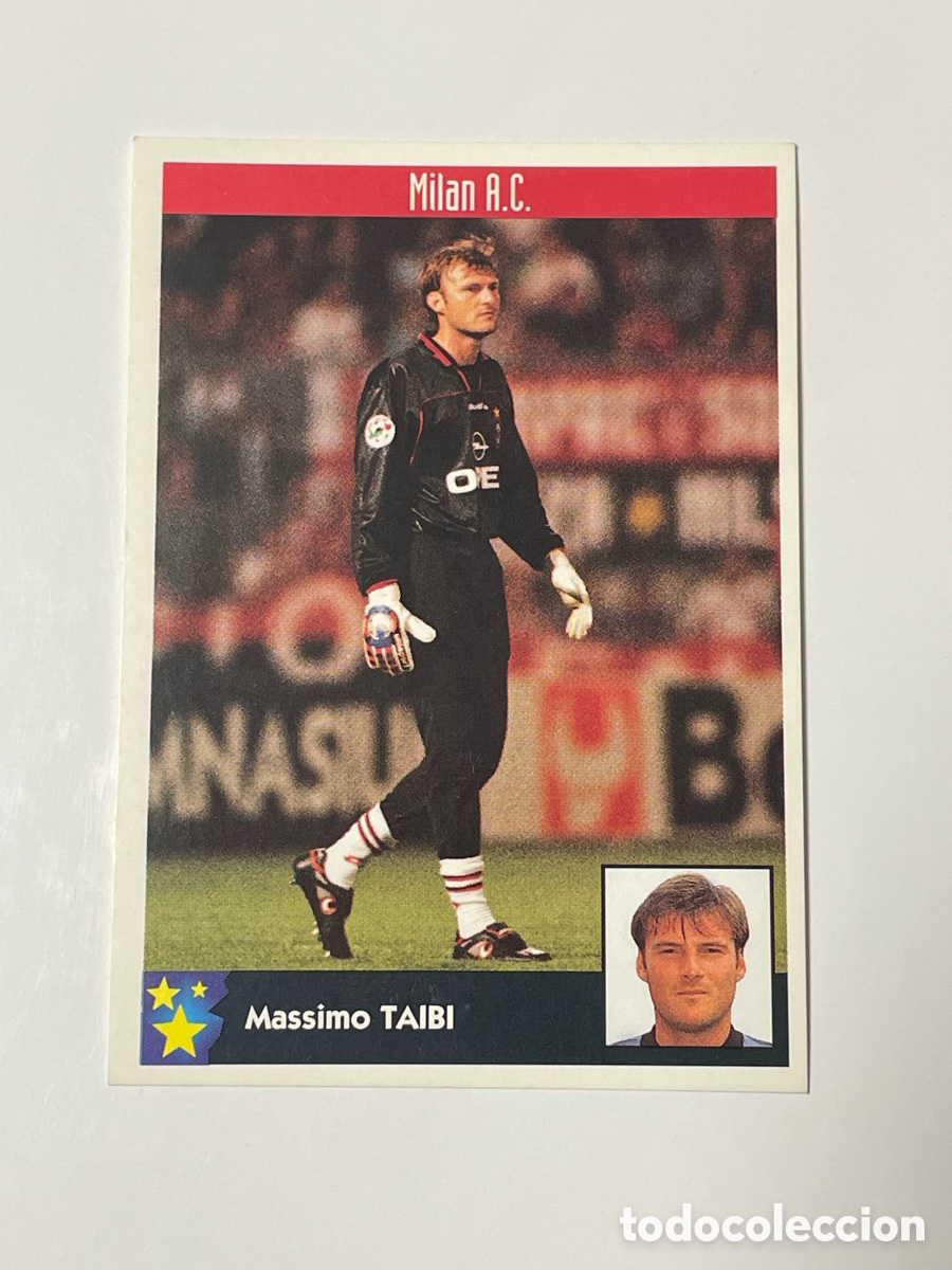 Football Stickers: Massimo Taibi AC Milan Panini Los mejores equipos de Europa 1997/98 #157