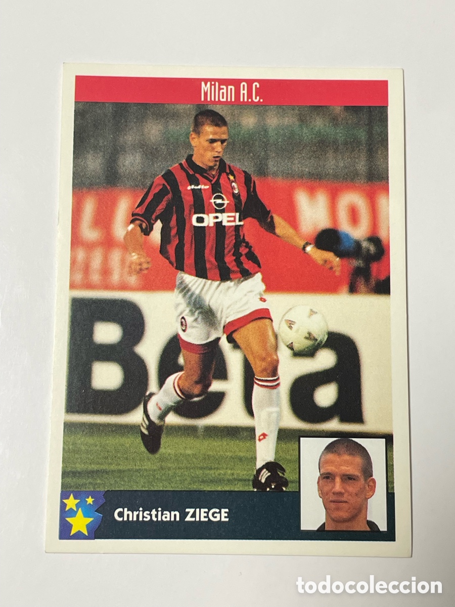 Cromos de F&uacute;tbol: Christian Ziege AC Milan Panini Los mejores equipos de Europa 1997/98 #161