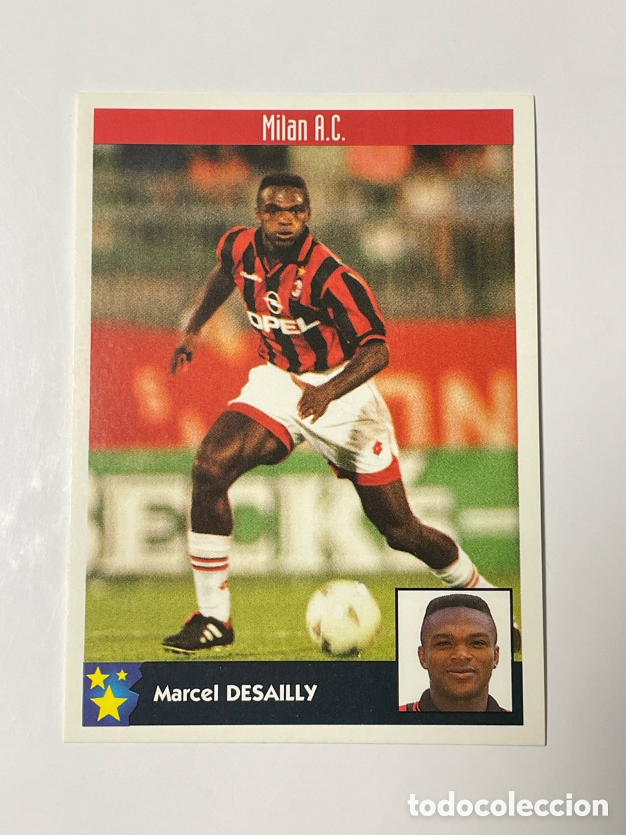 Cromos de F&uacute;tbol: Marcel Desailly AC Milan Panini Los mejores equipos de Europa 1997/98 #164