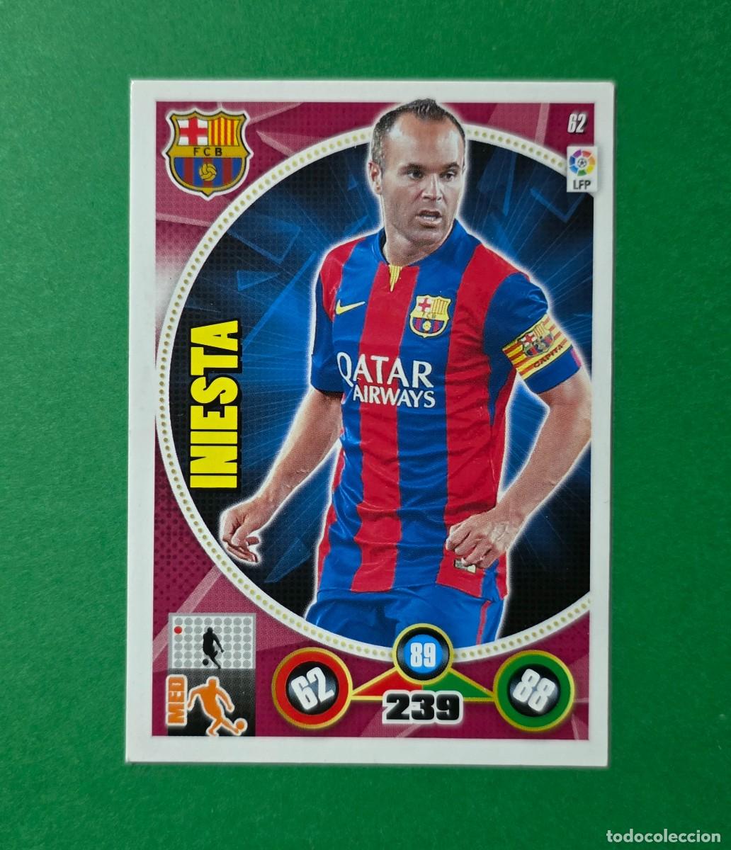 Cromos de F&uacute;tbol: 62 INIESTA - BARCELONA - ADRENALYN XL 2014-15 - 14/15
