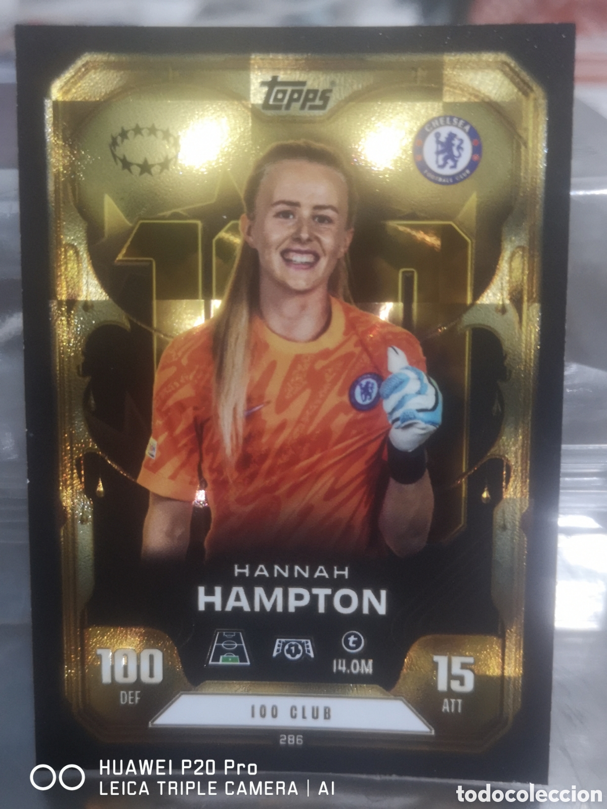 Cromos de F&uacute;tbol: MATCH ATTAX EXTRA 2025 2026 HANNAH HAMPTON 100 CLUB CHELSEA WOMAN&acute;S 286