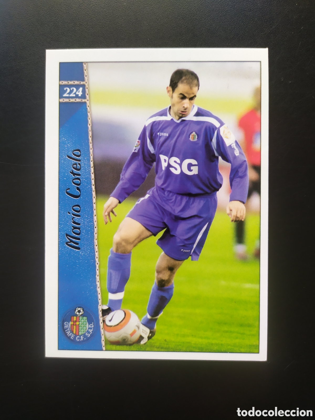 Cromos de F&uacute;tbol: Mundicromo fichas Liga 2006 2007 06 07 Mario Cotelo n&deg; 224 Getafe