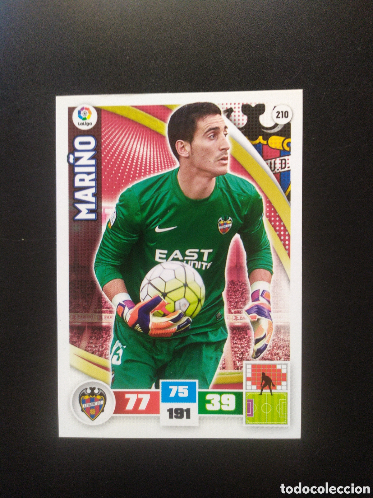Cromos de F&uacute;tbol: Adrenalyn 2015 2016 15 16 panini Mari&ntilde;o n&deg; 210 Levante