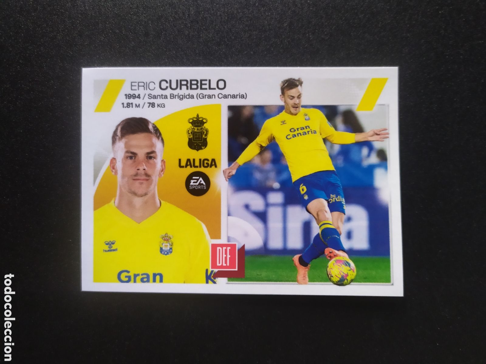 Cromos de F&uacute;tbol: Liga este 2023 2024 23 24 panini Curbelo n&deg; 9 Las Palmas