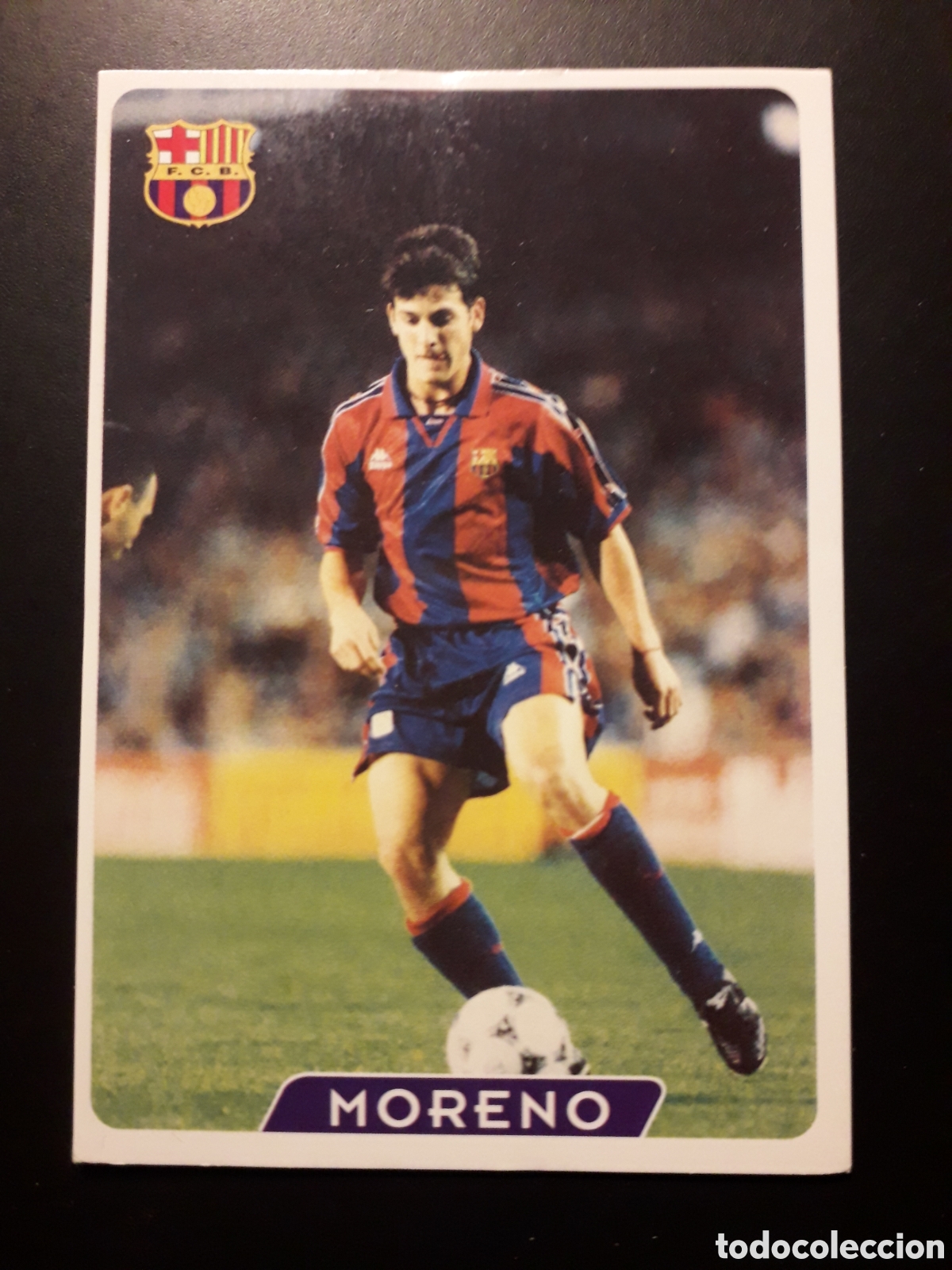 Cromos de F&uacute;tbol: MORENO FC BARCELONA N&deg; 72 CORREGIDO &Uacute;LTIMA HORA FICHAS 1995 1996 95 96 MUNDICROMO MC PEDIDO M&Iacute;NIM 3&euro;