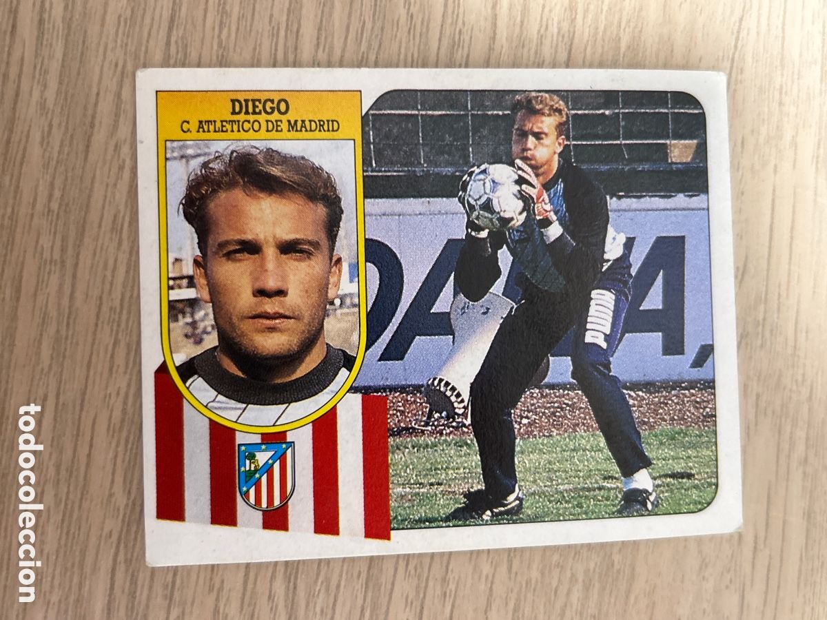 Cromos de F&uacute;tbol: DIEGO ATL&Eacute;TICO MADRID LIGA ESTE 1991 1992 91 92 NUNCA PEGADO SIN PEGAR