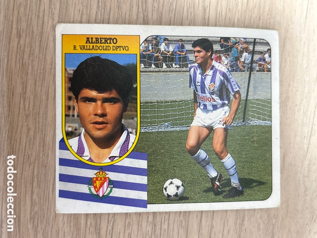 Cromos de F&uacute;tbol: ALBERTO VALLADOLID LIGA ESTE 1991 1992 91 92 NUNCA PEGADO SIN PEGAR CARTON