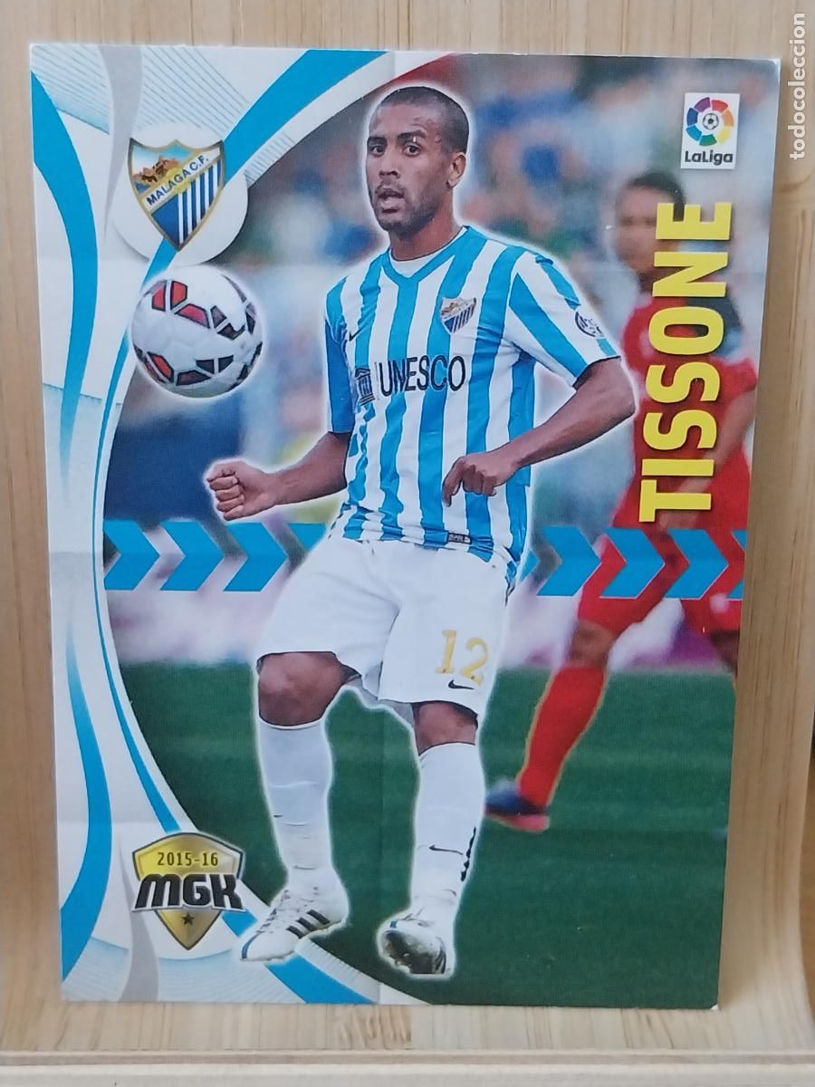 Cromos de F&uacute;tbol: TISSONE M&Aacute;LAGA MGK MEGA KRACKS 2015 15 16 CROMO 366 PANINI ORIGINAL *--