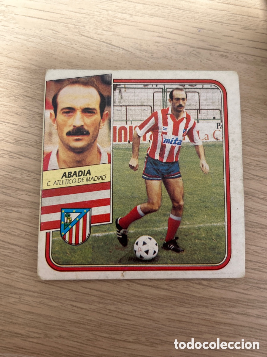 Cromos de F&uacute;tbol: ABADIA ATLETICO MADRID FICHAJE 4 LIGA ESTE 1989 1990 89 90 NUNCA PEGADO SIN PEGAR