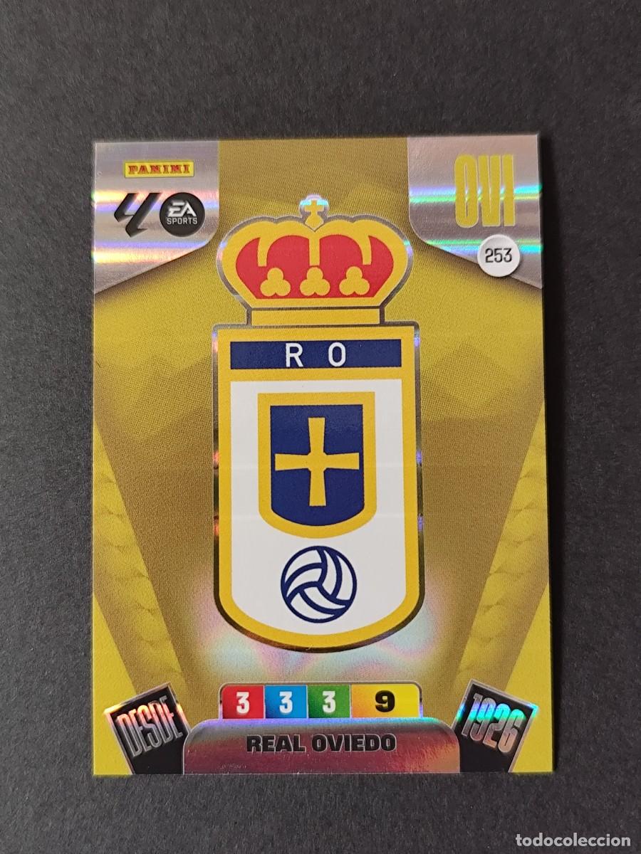 Cromos de F&uacute;tbol: 253 ESCUDO OVIEDO ADRENALYN 2025 2026 25 26