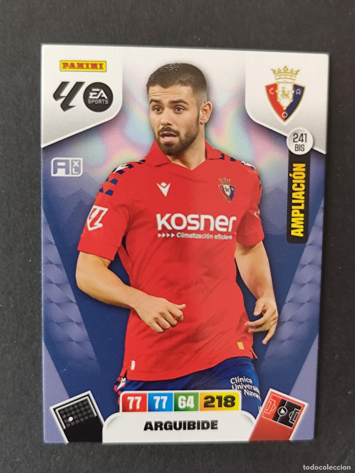Cromos de F&uacute;tbol: 241 BIS ARGUIBIDE SOBRE MOMENTUM ORO OSASUNA ADRENALYN 2025 2026 25 26