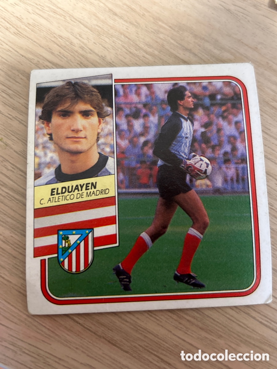 Cromos de F&uacute;tbol: ELDUAYEN ATLETICO DE MADRID LIGA ESTE 1989 1990 89 90 SIN PEGAR NUNCA PEGADO