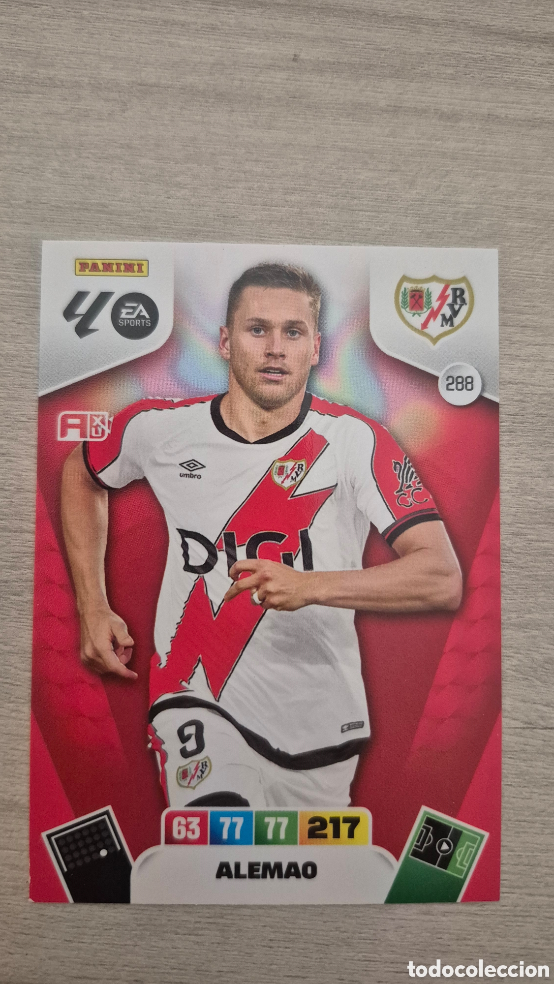 Cromos de F&uacute;tbol: N&deg;288 Rayo Vallecano Alemao Adrenalyn 25/26