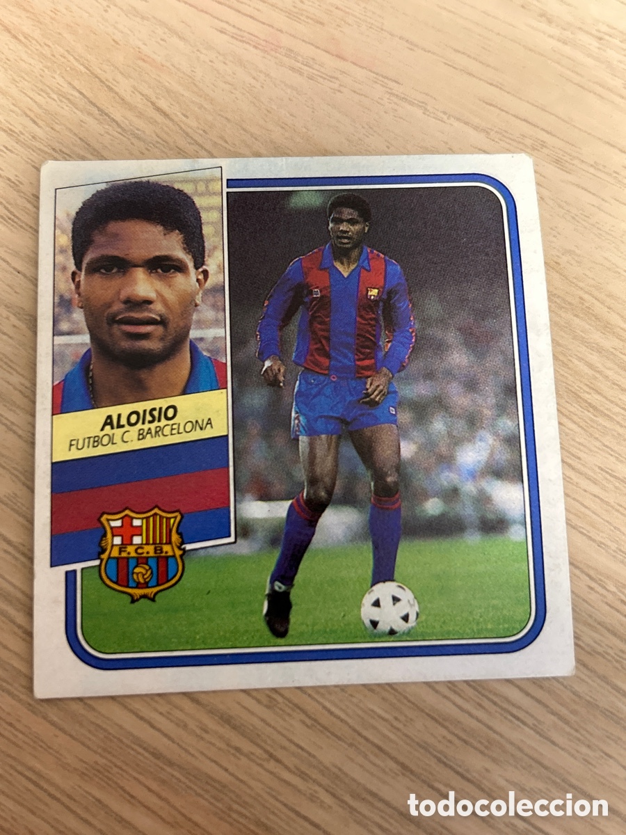 Cromos de F&uacute;tbol: ALOISIO BARCELONA LIGA ESTE 1989 1990 89 90 NUNCA PEGADO SIN PEGAR
