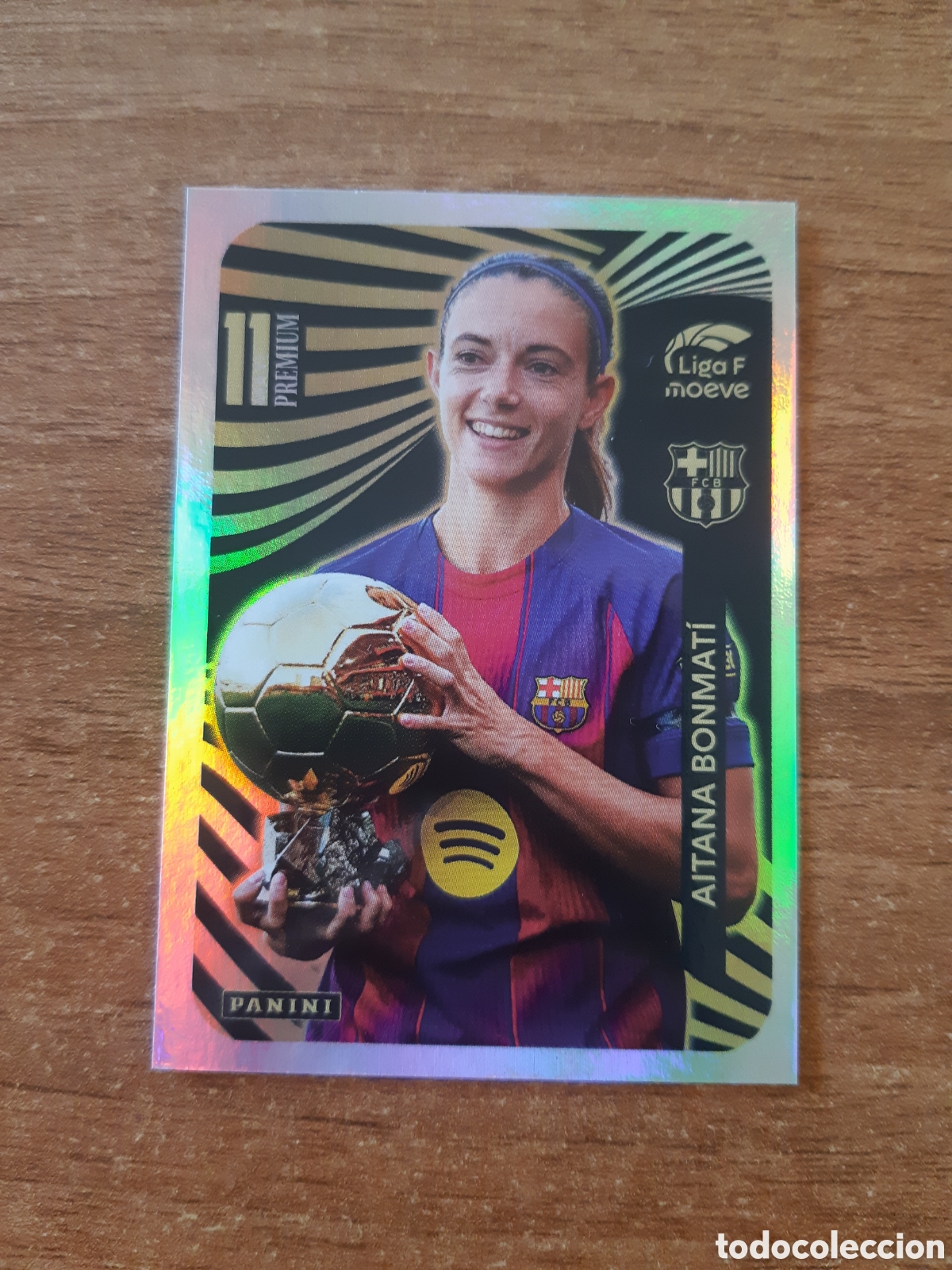 Cromos de F&uacute;tbol: CROMO MAXIPREMIUM 11 AITANA BONMAT&Iacute; BARCELONA BALON DE ORO LIGA F MOEVE PANINI 25-26 2025 2026