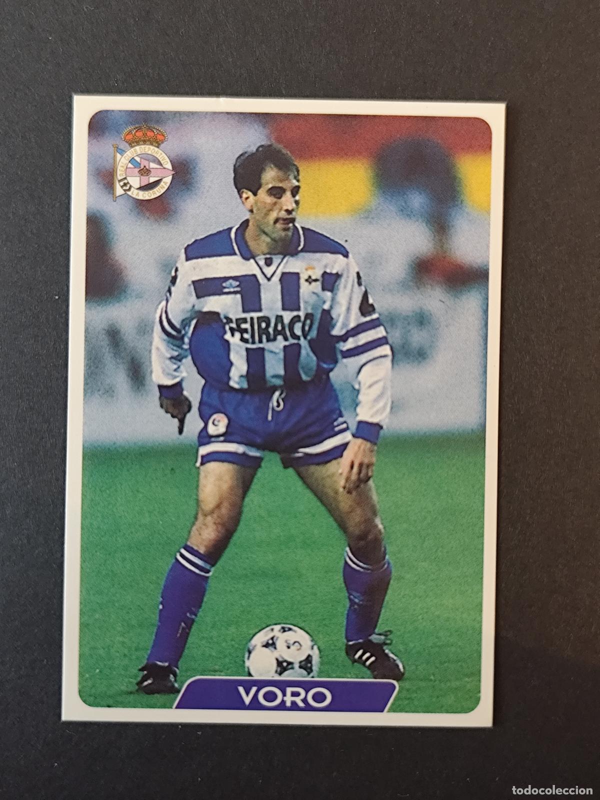 Cromos de F&uacute;tbol: 27 VORO DEPORTIVO CORU&Ntilde;A MUNDICROMO FICHAS LIGA 1995 1996 95 96