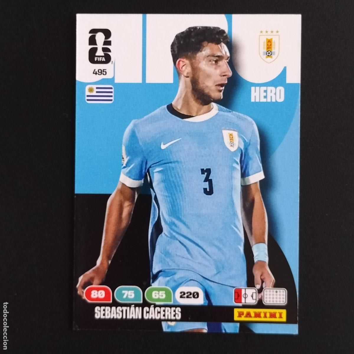 Cromos de F&uacute;tbol: 495 SEBASTIAN CACERES URUGUAY CROMOS ADRENALYN XL MUNDIAL 26 2026 FIFA WORLD CUP PANINI