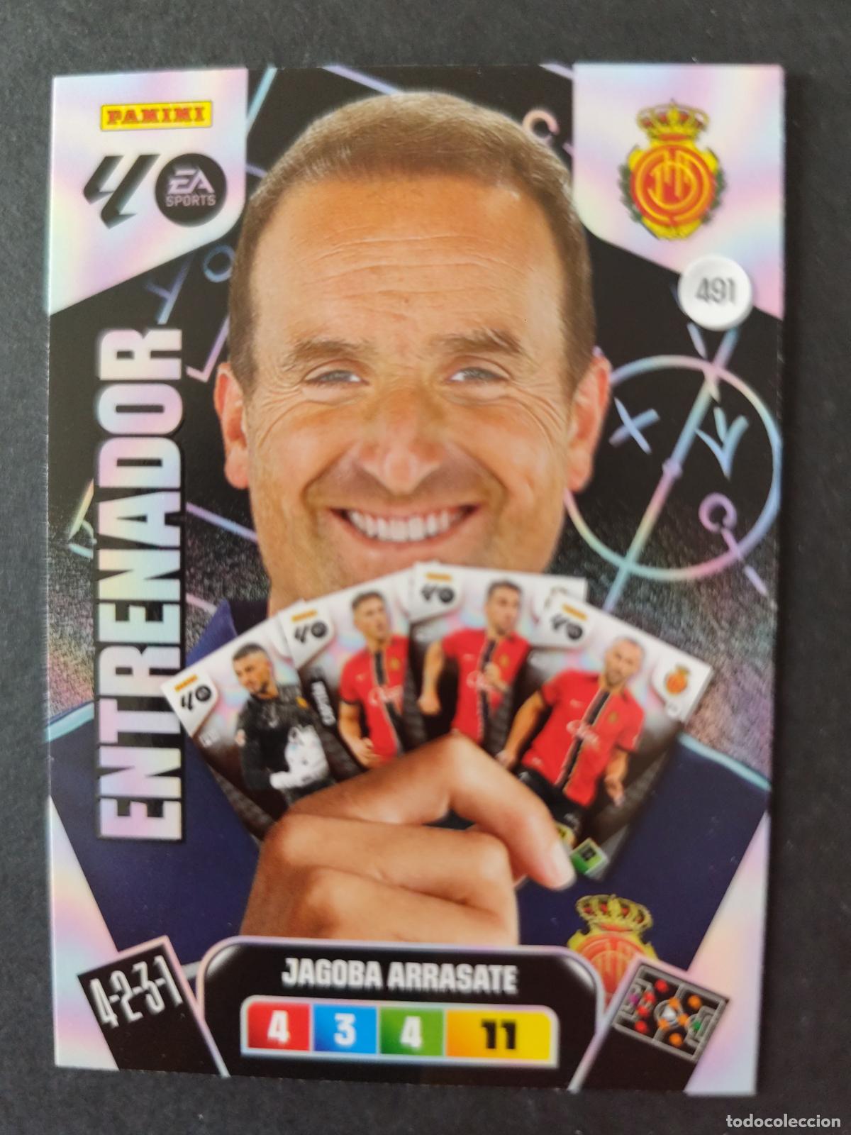 Cromos de F&uacute;tbol: 491 JAGOBA ARRASATE MALLORCA ENTRENADOR ADRENALYN 2025 2026 25 26 PEDIDO M&Iacute;NIMO 2&euro;