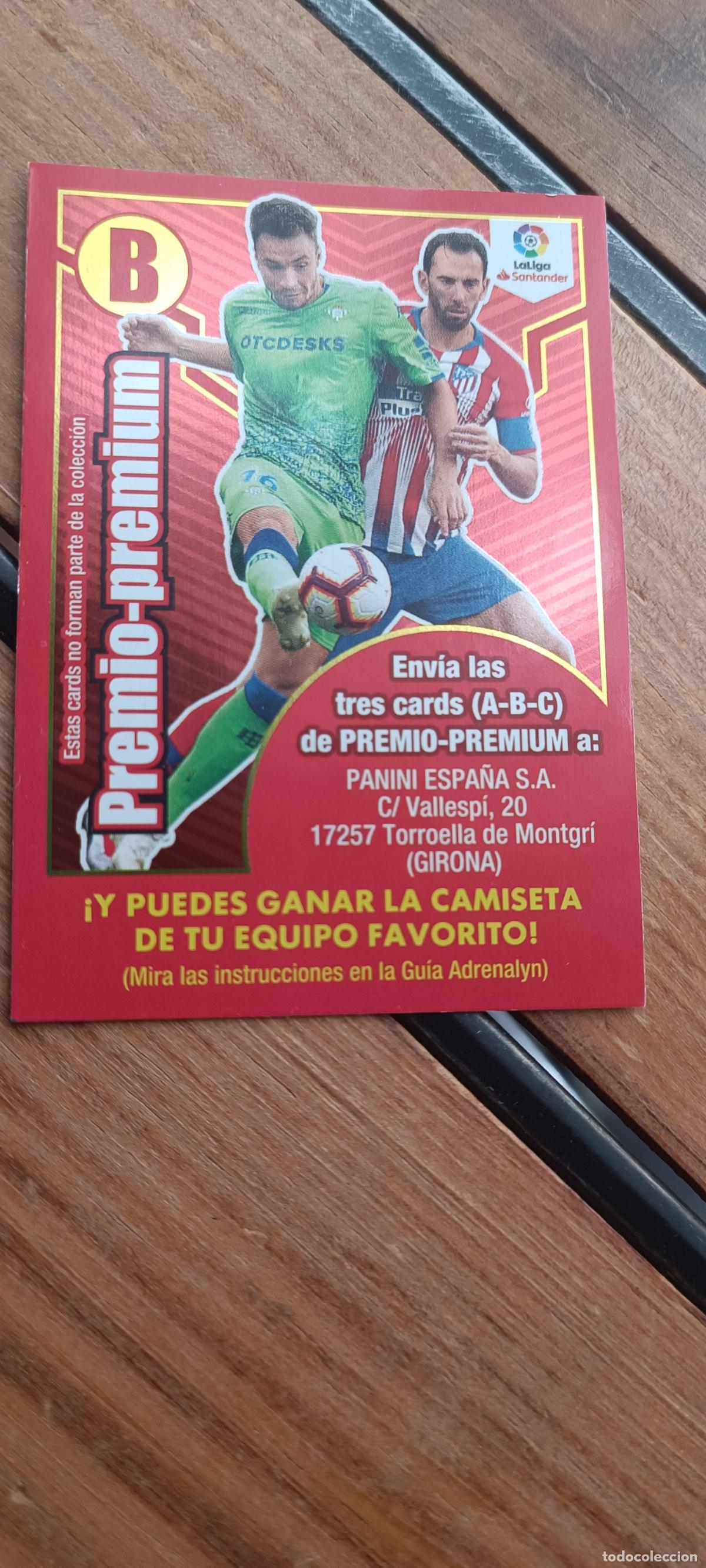 Cromos de F&uacute;tbol: PANINI ADRENALYN XL 2018-2019 18 19 PREMIO-PREMIUM LETRA B AT. MADRID