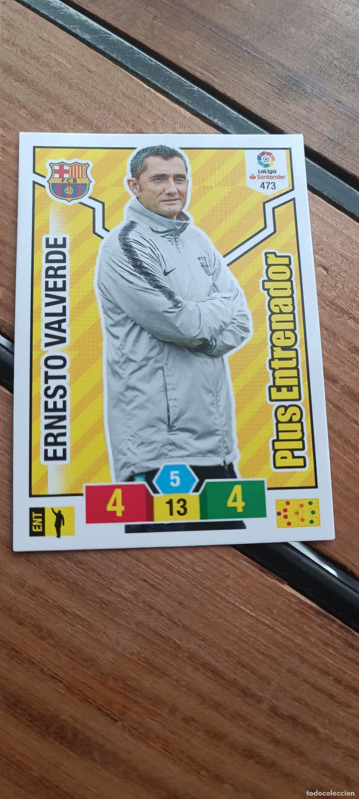 Cromos de F&uacute;tbol: 473 ERNESTO VALVERDE PLUS ENTRENADOR FC BARCELONA 18 19 ADRENALYN XL 2018 2019 PANINI