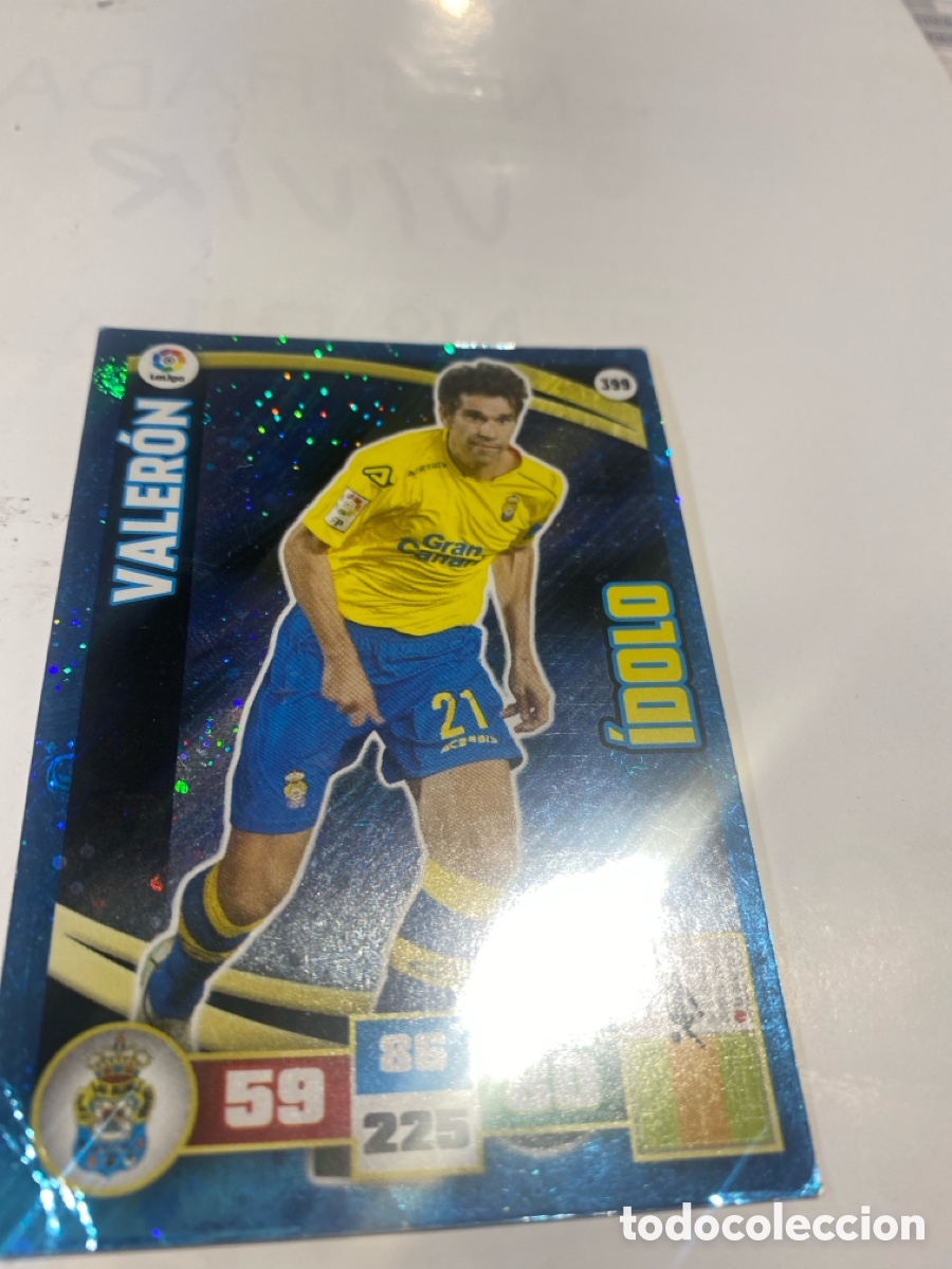 Cromos de F&uacute;tbol: Cromo Valeron &Iacute;dolo $