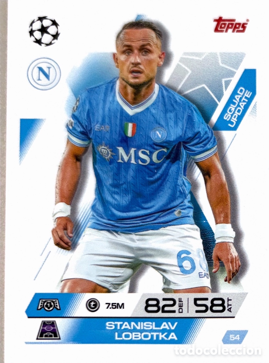 Cromos de F&uacute;tbol: 54. Stanislav Lobotka- Napoles- (MATCH ATTAX EXTRA CHAMPIONS LEAGUE 2025/26) TOPPS