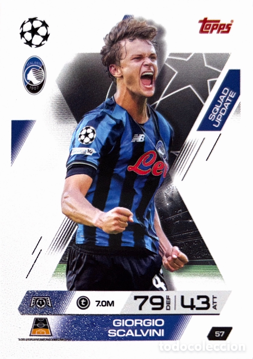 Cromos de F&uacute;tbol: 57. Giorgio Scalvini - Atalanta - (MATCH ATTAX EXTRA CHAMPIONS LEAGUE 2025/26) TOPPS