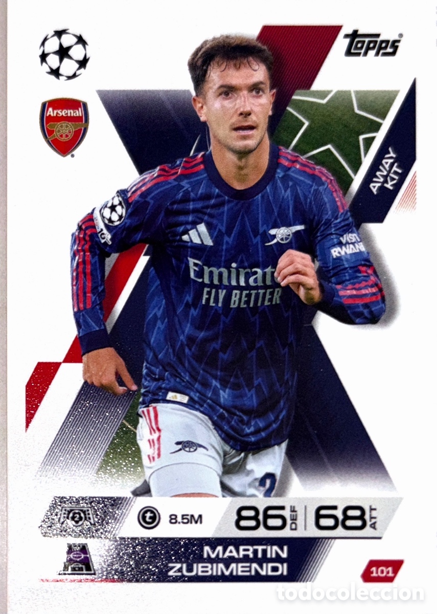 Figurine di Calcio: 101. Martin Zubimendi - Arsenal - (MATCH ATTAX EXTRA CHAMPIONS LEAGUE 2025/26) TOPPS