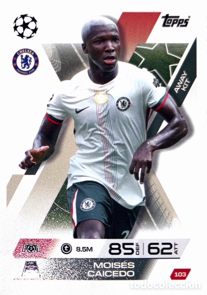 Figurine di Calcio: 103. Moises Caicedo - Chelsea - (MATCH ATTAX EXTRA CHAMPIONS LEAGUE 2025/26) TOPPS