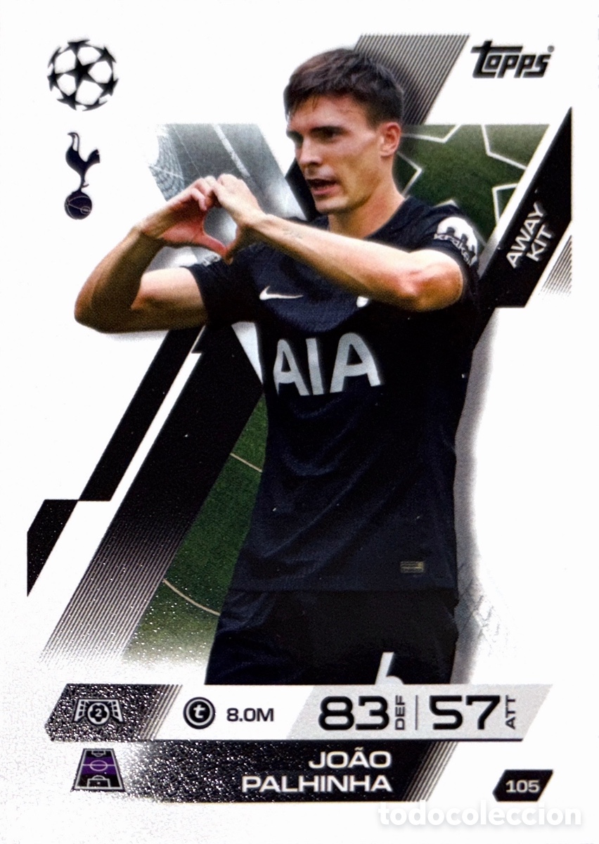 Figurine di Calcio: 105. Jo&atilde;o Palhinha - Tottenham Hotspur - (MATCH ATTAX EXTRA CHAMPIONS LEAGUE 2025/26) TOPPS