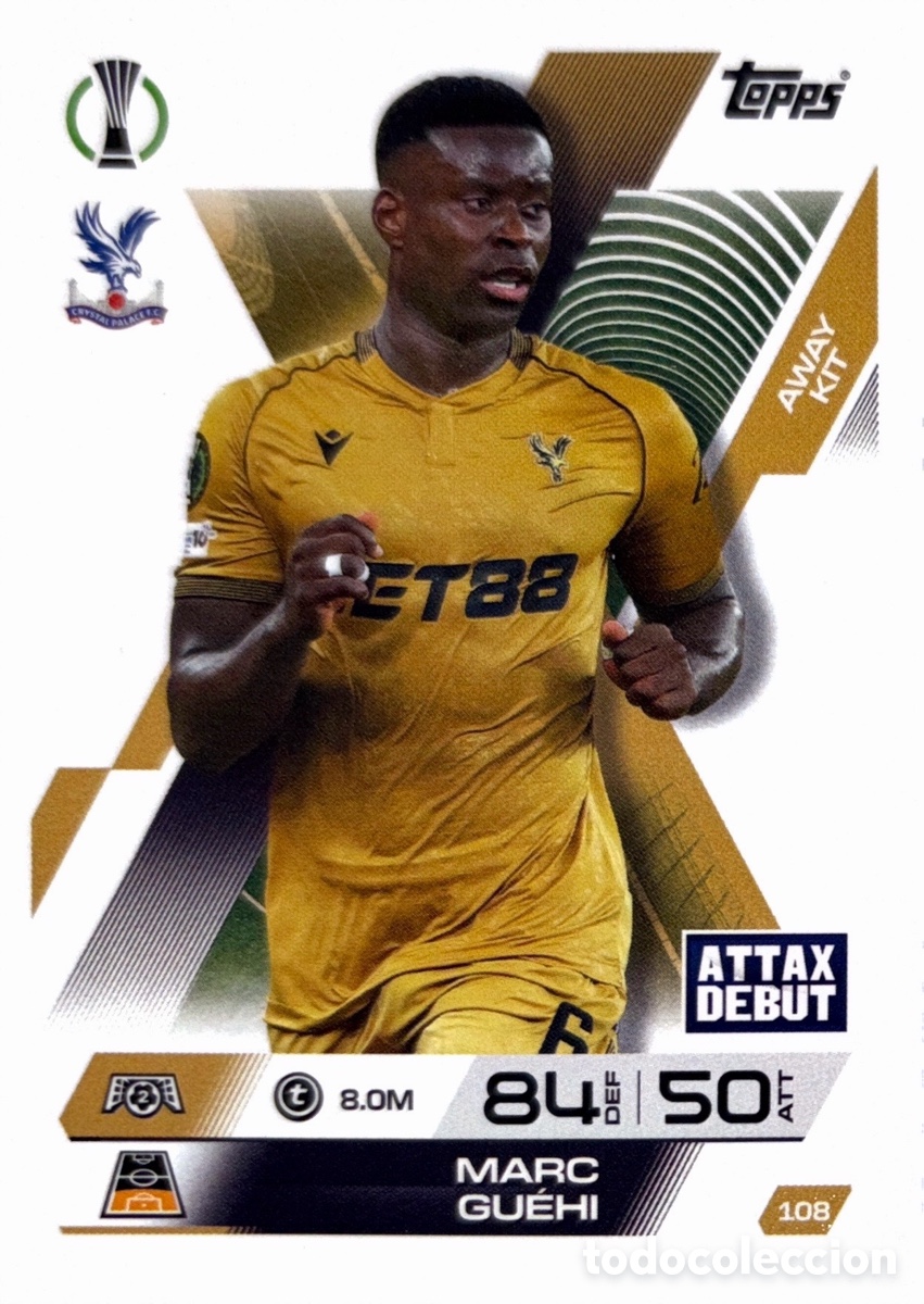 Figurine di Calcio: 108. Marc Guehi - Crystal Palace - (MATCH ATTAX EXTRA CHAMPIONS LEAGUE 2025/26) TOPPS