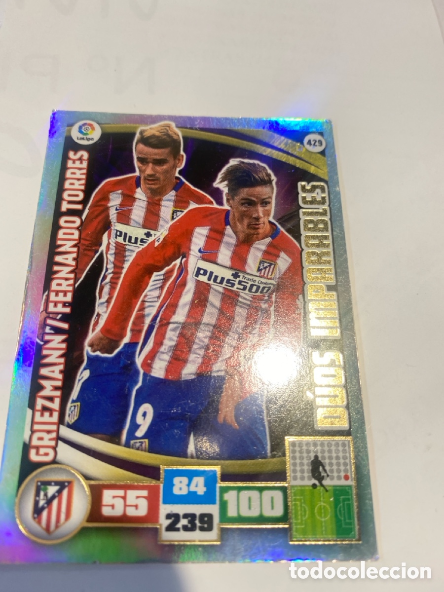 Cartes &agrave; collectionner de Football: Cromo Griezman/Torres d&uacute;os