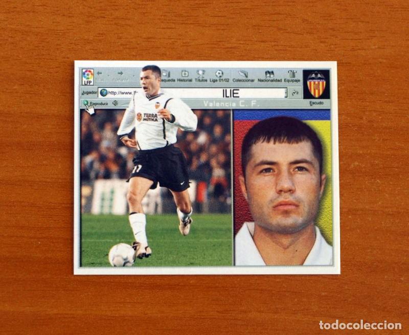 Figurine di Calcio: Valencia - Ilie - Ediciones Este Liga 2001-2002, 01-02 - Nunca Pegado
