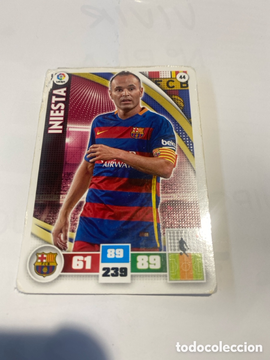 Cromos de F&uacute;tbol: Cromo iniesta 2015!!!