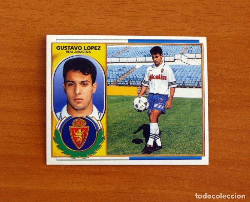 Cromos de F&uacute;tbol: Real Zaragoza - Gustavo L&oacute;pez - Ediciones Este Liga 1996-1997, 96-97 - Nunca Pegado